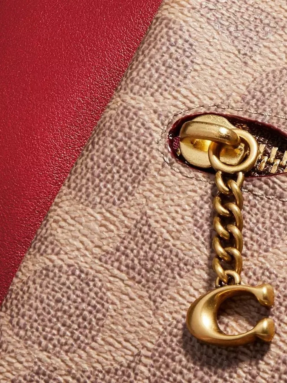 Coach Elise Signature Satchel Apple Red 79364 Rare